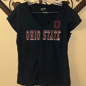 Women's Black T-Shirt The Ohio State University